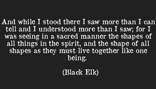 Black Elk Like One Being