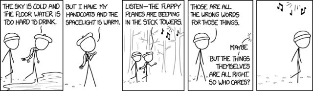 wrong words for things