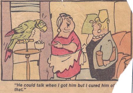 He could talk when I got him